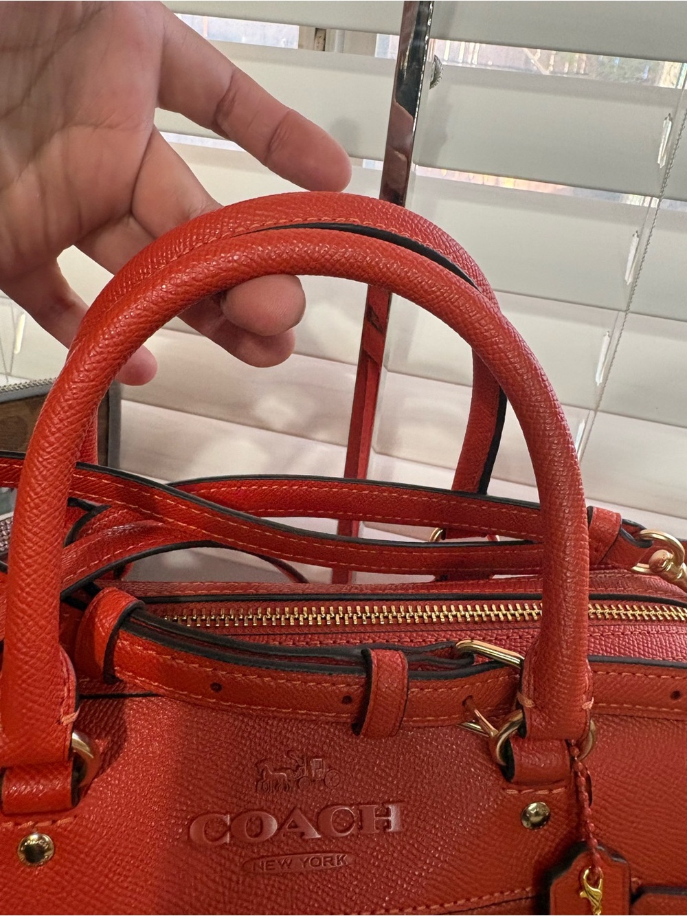 🧡Coach Orange-Red Rowan Satchel Bag Set🧡 - Picture 6 of 12